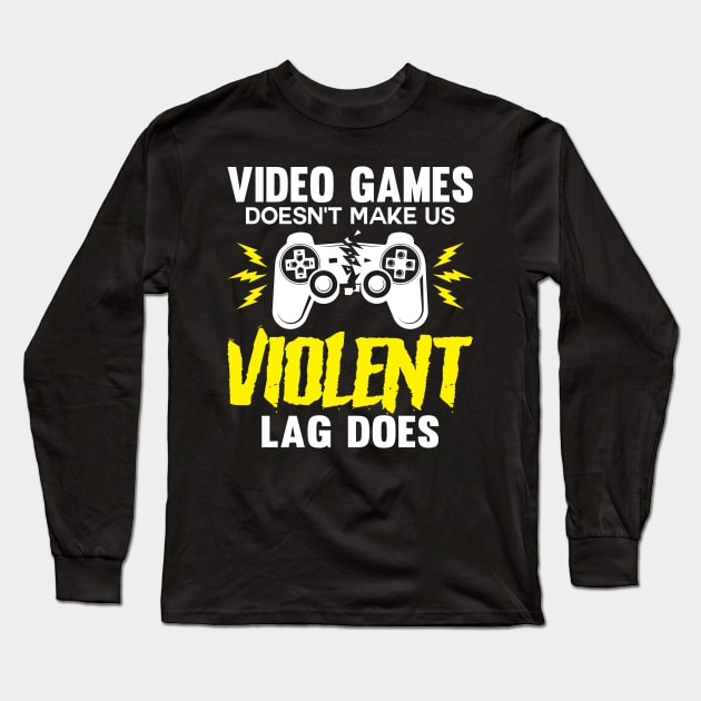 Game Lag Long Sleeve T-Shirt by East Texas Designs 